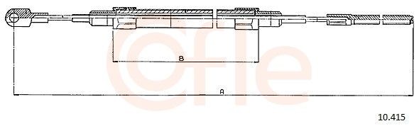 COFLE Vaijeri, seisontajarru 10.415 10.415 COFLE Käsijarru BMW Z4 hinta
