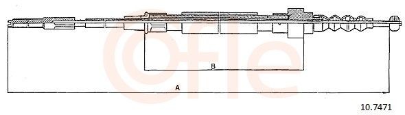 COFLE Handbremsseil 10.7471 10.7471 Bremsseil VW CC COFLE kaufen