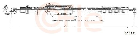 COFLE Cabo do acelerador 10.1131 COFLE 10.1131 Cabo do acelerador Smart FORTWO originais