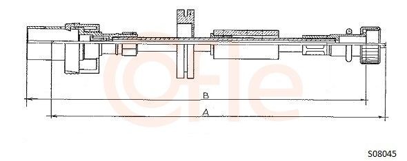COFLE Cavo tachimetro S08045 COFLE S08045 Filo contachilometri Ford Fiesta 5 Serie prezzo