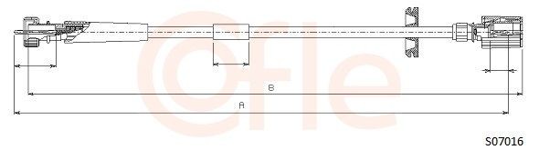Cavo tachimetro COFLE S07016 COFLE S07016 Cavo tachimetro FIAT SEICENTO 2008