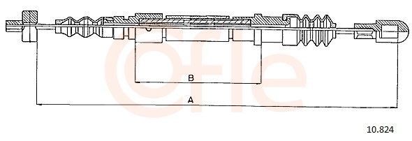 COFLE Handbromsvajer 10.824 COFLE 10.824 Handbroms 440 K (445) original