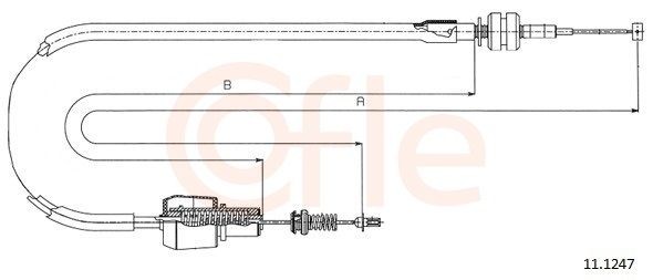 COFLE Cavo acceleratore 11.1247 Cavo acceleratore Opel 66_, 67_ 11.1247 COFLE