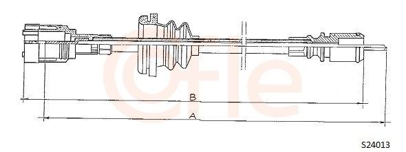 COFLE Speedometer cable S24013 COFLE S24013 11 Hatchback speedometer cable cost