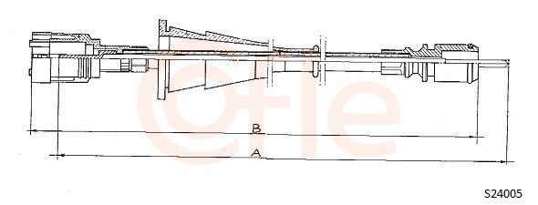 COFLE Snelheidsmeterkabel S24005 Snelheidsmeterkabel COFLE 12 S24005 goedkoop