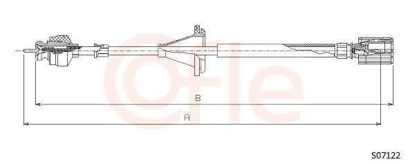 COFLE Hriadeľ tachometra S07122 Hriadeľ tachometra COFLE Trieda C S07122 lacné