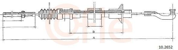 COFLE Clutchkabel 10.2652 COFLE 10.2652 Koblingskabel Nova CC (S83) originale pris
