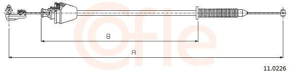 Kaasuvaijeri COFLE 11.0226 RENAULT MEGANE 2019 Kaasuläpän vaijeri COFLE 11.0226