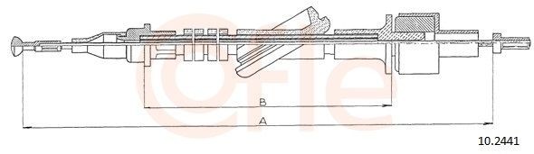 Koppelingskabel COFLE 10.2441 COFLE 10.2441 Koppelingskabel Ford TRANSIT 2022