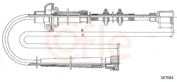 COFLE Speedometer aksel S07045 S07045 Speedometer aksel COFLE OPEL CORSA