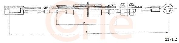 COFLE Handremkabel 1171.2 COFLE 1171.2 Handremkabel Peugeot J5 290L prijs