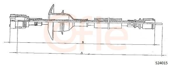 COFLE Snelheidsmeterkabel S24015 Snelheidsmeterkabel COFLE 12 S24015 goedkoop