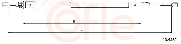 COFLE Handremkabel 10.4582 COFLE 10.4582 Remkabel Citroen Xsara Coupe prijs