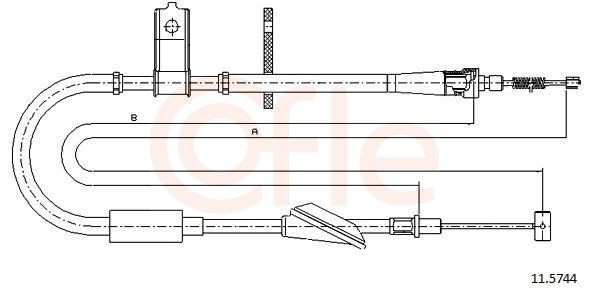 COFLE Handbromsvajer 11.5744 Byta Handbromsvajer Suzuki Wagon R+ MM kostnad COFLE 11.5744