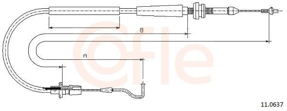 COFLE Gasswire 11.0637 COFLE 11.0637 Gasswire Transporter T4 pris