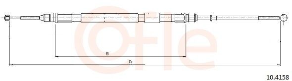 COFLE Vaijeri, seisontajarru 10.4158 10.4158 COFLE Käsijarru BMW Z4