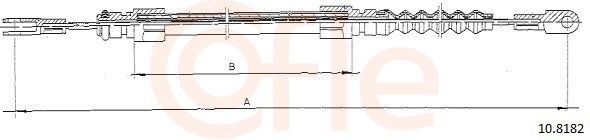 COFLE Handremkabel 10.8182 COFLE 10.8182 Handremkabel Volvo 744 goedkoop
