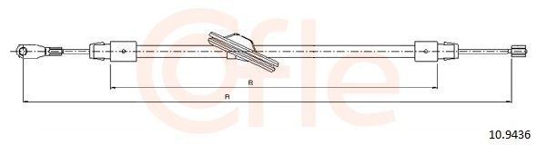 COFLE Handbremsseil 10.9436 COFLE 10.9436 Handbremsseil