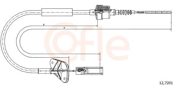 Tross, sidurikasutus COFLE 12.7201 COFLE 12.7201 FORD KA 2014 Siduritross
