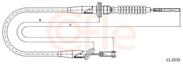 COFLE Koblingskabel 11.2535 11.2535 COFLE Koblingskabel Opel billig
