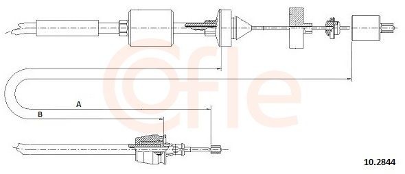 COFLE Câble d'embrayage 10.2844 COFLE 10.2844 Câble d'embrayage Nissan X-Trail T32 prix