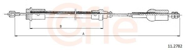 Cavo frizione COFLE 11.2782 COFLE 11.2782 costo Cavo frizione Renault TRAFIC 2008