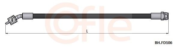 COFLE Gasswire 1403.4 COFLE 1403.4 Gasswire Fiat Cinquecento 170 pris