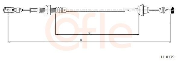 COFLE Gaszug 11.0179 Gaszug COFLE Ford TOURNEO CUSTOM 11.0179