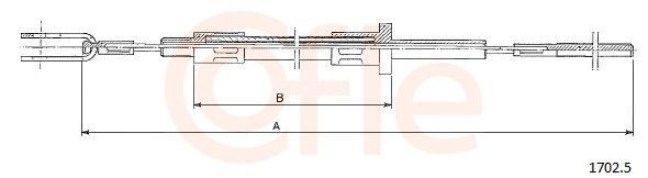 COFLE Ντίζα, μηχανισμός συμπλέκτη 1702.5 COFLE 1702.5 γνήσια Ντίζα συμπλέκτη Daily IV Aνατρεπόμενο κόστος
