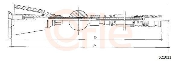 COFLE Cavo tachimetro S21011 S21011 costo Cavo tachimetro PEUGEOT 207 COFLE