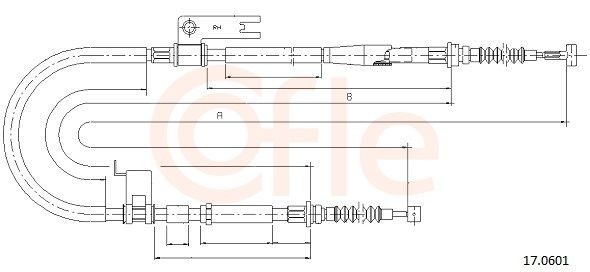 COFLE Tross, seisupidur 17.0601 17.0601 Käsipidur COFLE MAZDA XEDOS
