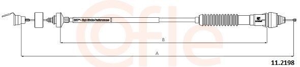 COFLE Clutchkabel 11.2198 Koblingskabel COFLE Chevrolet SPARK 11.2198