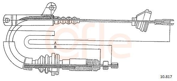 COFLE Handremkabel 10.817 COFLE 10.817 Remkabel Volvo 740 Station Wagon goedkoop