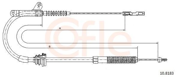 COFLE Handremkabel 10.8183 COFLE 10.8183 Remkabel Volvo 740 Station Wagon prijs