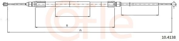 COFLE Câble de frein à main 10.4138 COFLE 10.4138 Tirette à câble frein de stationnement BMW Z3 Coupe prix