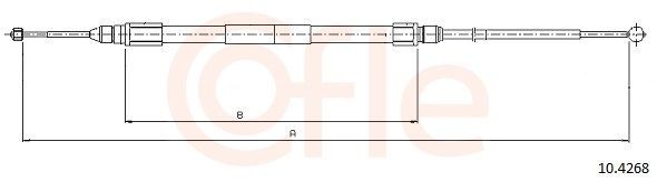COFLE Handremkabel 10.4268 Remkabel COFLE X1 10.4268 goedkoop