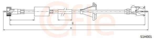 COFLE Άξονας ταχύμετρου S1H001 COFLE S1H001 Ντίζα κοντέρ Daewoo Lanos KLAT σε χαμηλές τιμές