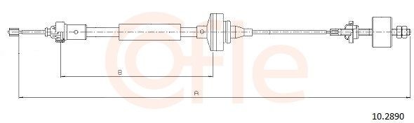COFLE Kopplingsvajer 10.2890 COFLE 10.2890 Kopplingsvajer Duster SUV original