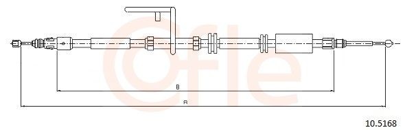 COFLE Tross, seisupidur 10.5168 COFLE 10.5168 Käsipidur Land Rover Freelander 2 originaal hind