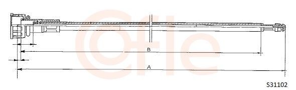 Cavo tachimetro COFLE S31102 COFLE S31102 Cavo tachimetro Volkswagen TRANSPORTER 2016