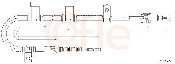 Cavo freno a mano COFLE 17.2576 COFLE 17.2576 Corde freno a mano Hyundai ELANTRA 2025