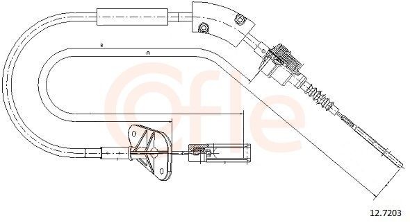 COFLE Câble d'embrayage 12.7203 COFLE 12.7203 Câble d'embrayage Fiat 500 312 prix