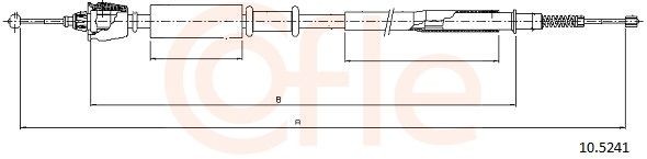 COFLE Câble de frein à main 10.5241 COFLE 10.5241 d'origine Câble de frein à main Montego Break coût