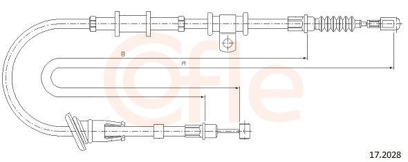 COFLE Hand brake cable 17.2028 COFLE 17.2028 L300 / Delica II Minibus (LO3_P/G, L0_2P) handbrake cable cost