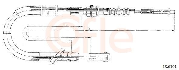 Lanko ovládania spojky COFLE 18.6101 COFLE 18.6101 Spojkové lanko SUZUKI VITARA 2024