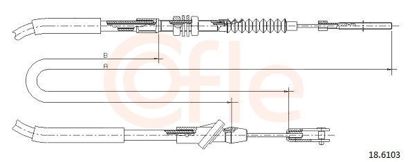 Câble d'embrayage COFLE 18.6103 COFLE 18.6103 Câble d'embrayage Suzuki VITARA 2025