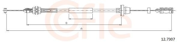 COFLE Gasswire 12.7307 Gasswire COFLE Fiat 128 12.7307