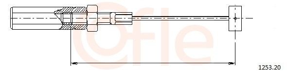 COFLE Cavo acceleratore 1253.20 COFLE 1253.20 Cavo acceleratore Fiat Ducato 280 Camion pianale originale prezzo
