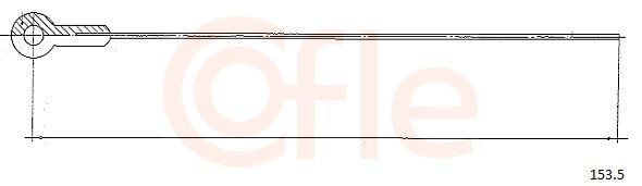 COFLE Gasswire 153.5 153.5 Gasskabel VOLVO S80 COFLE