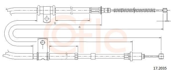COFLE Handbremsseil 17.2035 17.2035 COFLE Handbremse Delica D:5 (3DA-CV_W) Kosten